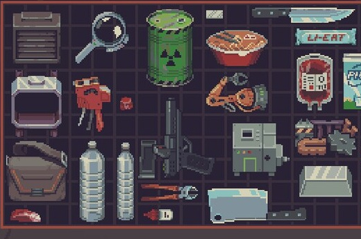 The real shop inventory contains a magnifying glass and several tools among stored merchandise.